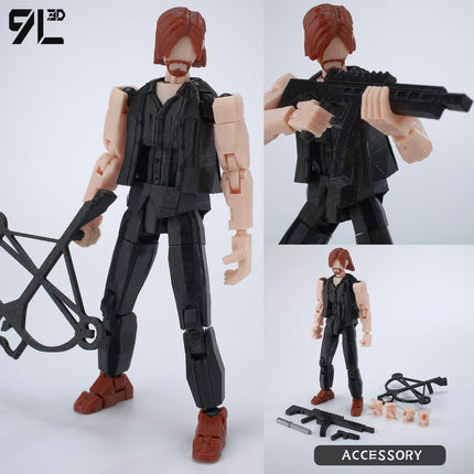 9L3D Printed Indomitable Hero Tech Jacker Lucky13 Action Figure Dummy13 Multi-Jointed Collectible Model Toy T13 Birthday Present