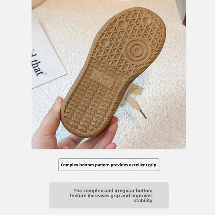 PU Leather Sport Shoes For Children Korean Style Teenager Kid's Sneakers Waterproof Outdoor Girl's Tennis Footwear Casual Shoes
