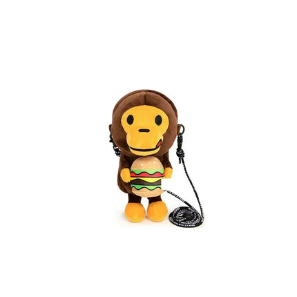 Transparent Surface Cartoon Monkey Figure Shoulder Bag Cosplay Mobile Holder With Bananas Toy Coin Purse Crossbody Bag
