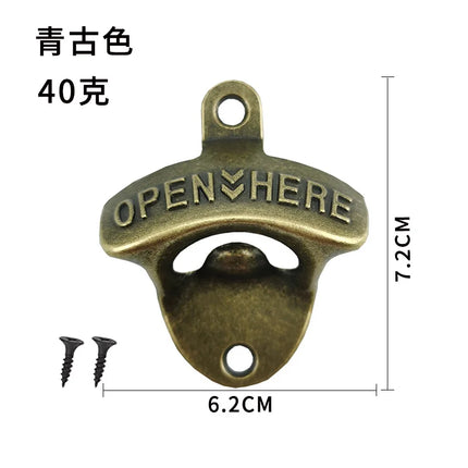 Alloy Wall Mount Beer Opener Kitchen Bar Bottle Opener