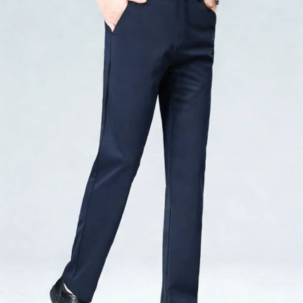Men's Versatile Golf Pants Stretch Straight Fit Slacks Waterproof Quick-Dry Trousers for Golf Business Casual