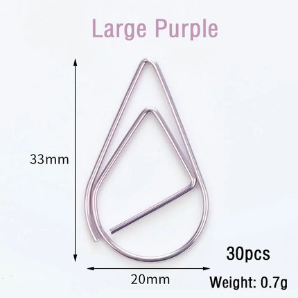 30/50pcs Paper Clip Mini Heart Gold Rose Gold Color Clip Bookmark Binder Office Accessories Paper Binder Clips Patchwork Clip