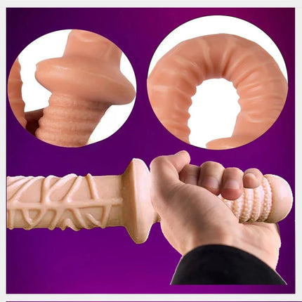 Super Long Dildos Anal Plug with Handle Penis Butt Plug Female Masturbation Adult Sex Toys for Women Men Couple Aduts Products