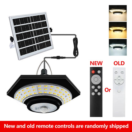 Solar Pendant Lights Outdoor Solar Shed Light Motion Sensor 288 LEDs Dimmable Indoor Barn Lamp Waterproof Gazebo Yard Garage Pat
