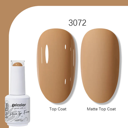 Arte Clavo TPO FREE HEMA FREE Gel Nail Polish UV Multi Use Semi Permanent Soak Off Autumn Winter Nail Art Hybrid Varnish 15ml