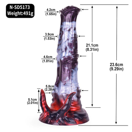 FAAK Fantasy Large Horse Dildo Sucker Silicone Multi Color Penis With Testis Sucker Female Masturbator Anal Plug For Women Men
