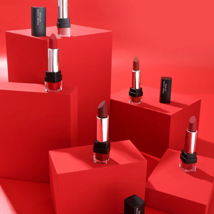 YOUNG VISION 12-Color Velvet Lipstick Long-Lasting Nude Waterproof Matte Non-Transfer Lipstick Women's Cosmetics Makeup