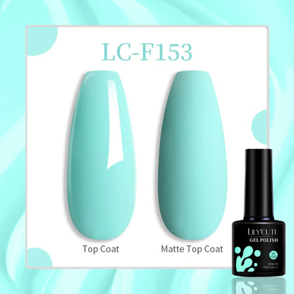 LILYCUTE 7ML Glitter Gel Nail Polish Sparkling Semi Permanent UV Gel Colorful Shinning Gel Varnish Nail Art Soak Off UV LED Gel