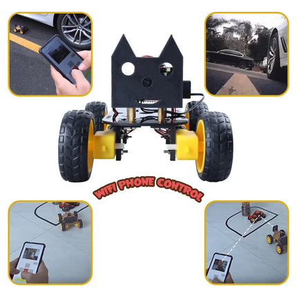 ESP32 AI Robot Smart Coding Programmable Educational Kit DIY STEM Toy for Adult with Open Source Software Robot Building Kit