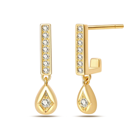 925 Sterling Silver Gold Pearl Hoop Earrings Pave Large Circular Shape Earring Gift for Women Jewelry Anniversary Wedding