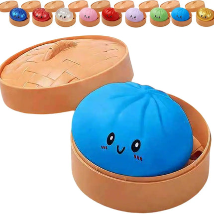 2027Glitter Dumpling Glitter Dumpling Squishy with Box Dumplings Sensory Squeeze Toy for Stress Relief