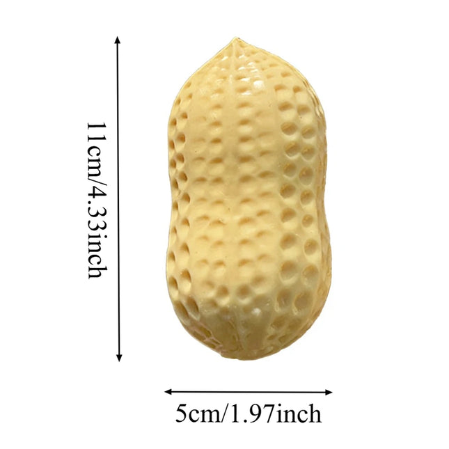 11cm Peanut Slow Rebound Squishy Toy, buttery soft texture stress relief ball, calming ASMR sensory fidget toy,