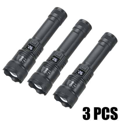 Ultra Bright P50 LED Flashlight Tactical EDC Zoomable Handheld Torch Emergency Spotlight  14500 18650 Battery