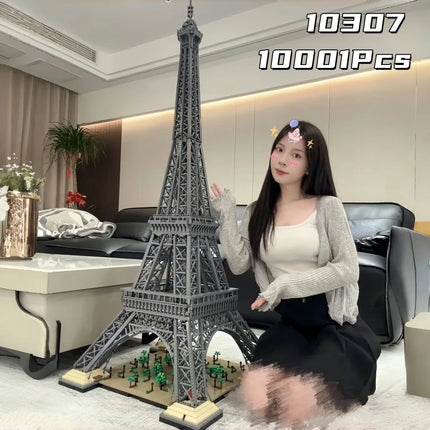 Cheapest 2026 Moc 1.49m 10001 Pcs Compatible Large Eiffel Tower Adults Birthday Christmas Gifts MOC Building Block Bricks