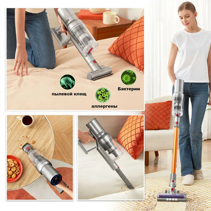 Cordless Handheld Stick Vacuum Cleaner Liectroux i10, Smart Dust Sensor,27KPa,Touch Screen,Suit for Carpet,Floor,Car & Pet Hair