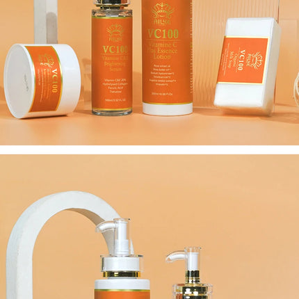 AILKE Vitamin C Whitening Kit For Women, Even Skin Tone, Clean Skin, Moisturizing, Anti Wrinkles, Skin Glowing Beauty Set