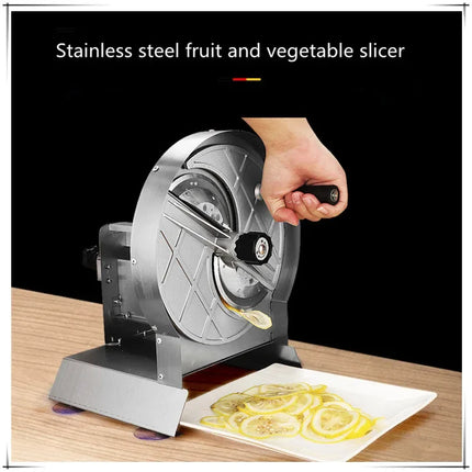 Manual Home Stainless Slicer Commercial Ultrathin Chip Machine Fruit Cutting Machine Lemon Slicer Kitchen Sausage Cabbage Slicer