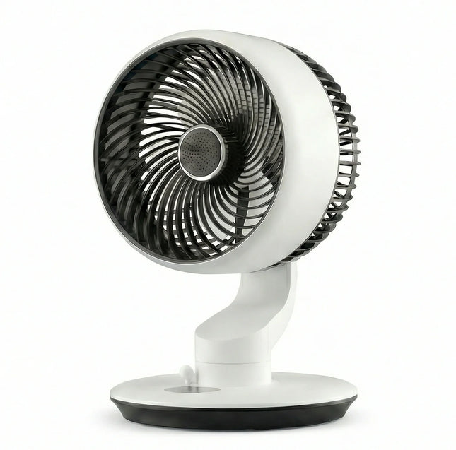 7800mAh USB Desk Fan 5 Speed Adjustable 9H Timer & 120° Oscillating Smart Electric Fan Wall-Mounted Kitchen Toilet Silent Fan