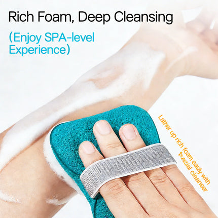 Facial Puff Deep Cleansing Gentle Foaming Sponge Soft Skin-Friendly Facial Cleansing Sponge
