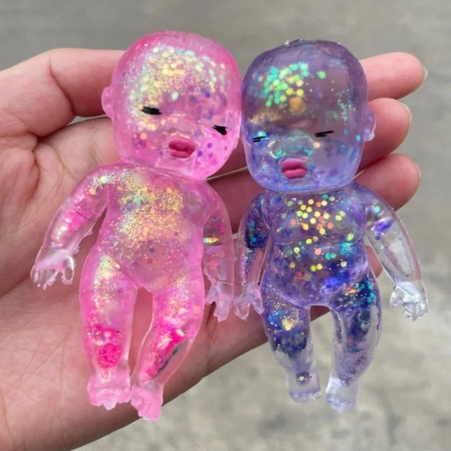 Squishy Maltose Sugar Baby Squeeze Toy Kawaii Baby Stretchable Slow Rising Fidget Toy for Adults Stress Anxiety Relief Gifts