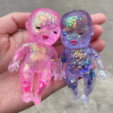 Squishy Maltose Sugar Baby Squeeze Toy Kawaii Baby Stretchable Slow Rising Fidget Toy for Adults Stress Anxiety Relief Gifts