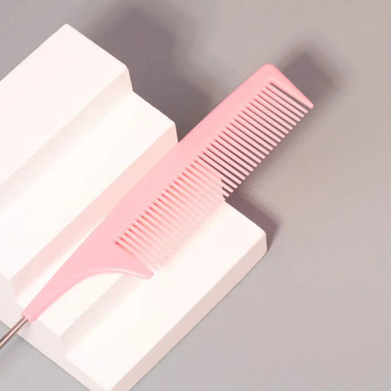 1pc hair styling pointed tail comb, steel needle pointed tail comb, hair salon styling tool, special for real hair wigs