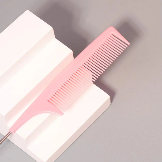 1pc hair styling pointed tail comb, steel needle pointed tail comb, hair salon styling tool, special for real hair wigs