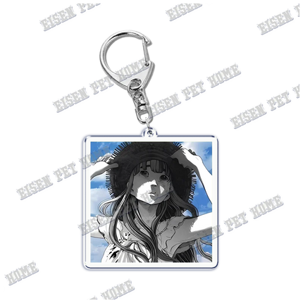 Goodnight Punpun Oyasumi Punpun Key Chain Keychains Ring for Accessories Bag Graffiti Pendant Keyring Jewelry Fans Gifts