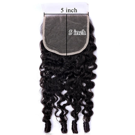 PerisModa Burmese Curly Lace Closure 4x4 Brown Lace 5x5 HD Transparent Lace Swiss Lace Natural Color Human Hair With Pre Plucked