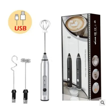 Portable Electric Milk Frothers Handheld Blender USB Mini Coffee Maker Whisk Mixer Cappuccino Cream Egg Beater Food Blender