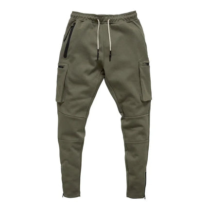 Customizable Men 2022 Streetwear Trousers Multiple Zipper Pockets Muscle Mens Pants