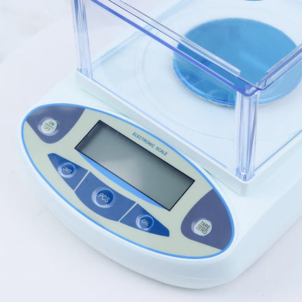 500gx0.001g Electronic Balance Scale with Windshield High Precision Laboratory Solid Analytical Digital Precision Balance Scale