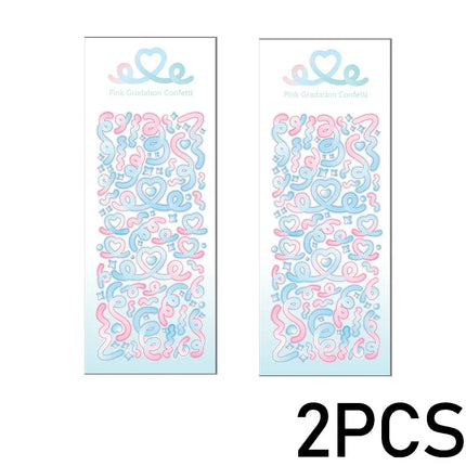 1PCS New Cute Kawaii Deco Stickers Korean Stickers Photocard Decor Kpop Decorative Toploader Scrapbooking Stickers Y 2k Samll