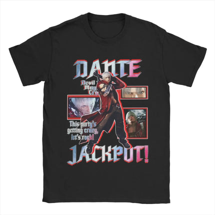 Classic Game DMC Devil May Cry Vergil Peripherals for Fans Tee Women Men Fashion Cotton T-Shirt Round Collar Oversize Casual Top