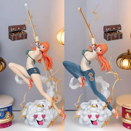 In stock 30cm One Piece Anime Figure Nami Action Figurine Hentai Pvc Statue Model Room Collection Decoration Toys Ornaments Gift