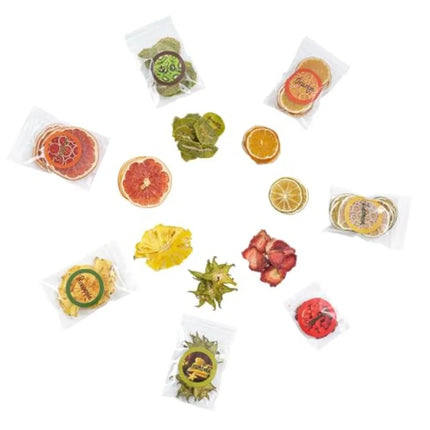 Natural Dried Fruit Kit for DIY Crafts - 7 Packs, Perfect for Soap Making, Candle Making, Resin Jewelry, Bath Bombs, and Nail A