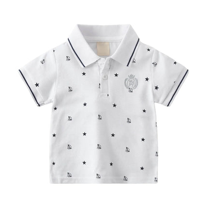 Kids Workout Top Boys Comfortable And Breathable Short Sleeved T Shirt Casual And Versatile Top 한국아동복 2026