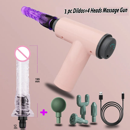 Handheld Massage Gun Dildo Vibrator Sex toys for Women Automatic Sex Machine With Clitoral stimulation Sexy toys for Couples 18