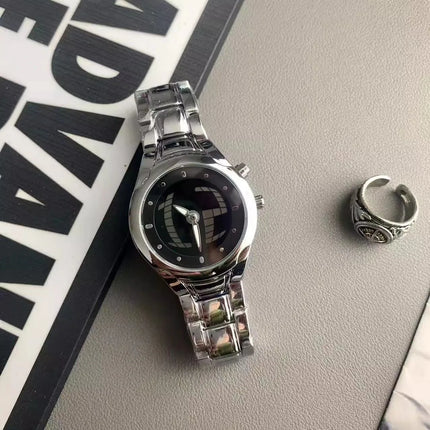Digital Display Dynamic Watch Vintage Y2K Waterproof Quartz Wristwatch for Men Special-Shaped Cool Watch Unique