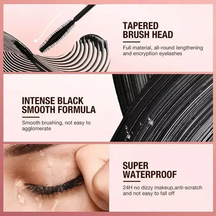 Mascara - Natural, long-lasting, waterproof, sweatproof, smudge-proof, volumizing, thickening, curling, and big eye makeup.