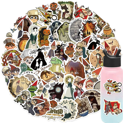 50PCS Cartoon Animation Over the Garden Wall Sticker Cute Graffiti DIY Luggage Scooter Notebook Waterproof Decal Toy