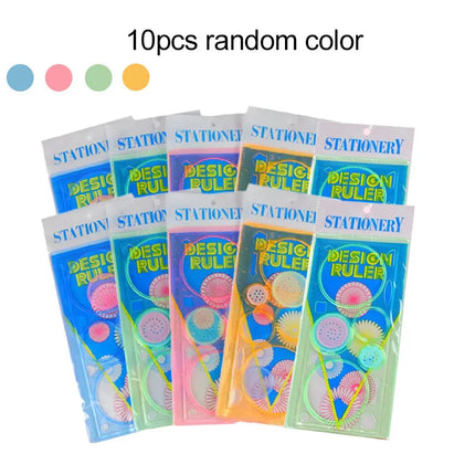 1~20PCS Creative Gears Geometry Spirograph Drawing Stencils Set Children Painting Template Art Crafts Kids Educational Toy TMZ