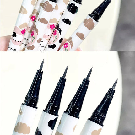 3 Colors Brown Lying Silkworm Liquid Eyeliner Pen Waterproof Big Eyes Makeup Smooth Quick-drying Women Cosmetics Beauty Tools