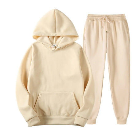 Men's Hoodie and Pants Tracksuit Set - Warm Casual / Ensemble Survêtement Hommes Capuche et Pantalon - Chaud Décontracté