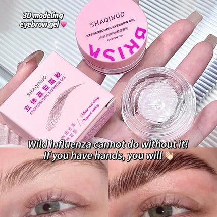 Three-dimensional Eyebrow Shaping Soap Eyebrow Gel Texture Creates Natural Eyebrows Styling Cream Waterproof Quick-Dry Makeup