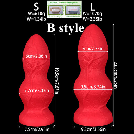 Big Butt Plug Soft Silicone Penis Anal Dilator Huge Anal Plug Dick Dildos Sex Product Stimulate Vagina and Anus Sex Toys for man