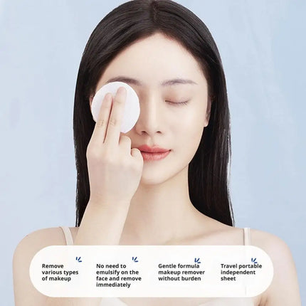 Gentle Cleansing Makeup Remover Ice Mask Facial Eye & Lip Cleansing Makeup Remover Disposable Portable Makeup Remover Wipes