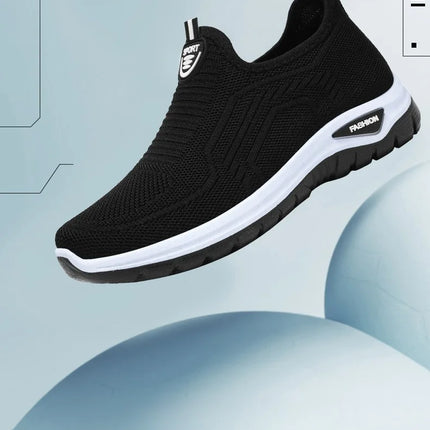 Men Casual Shoes Breathable Sneakers Mens Lightweight Walking Running Shoes Slip on Loafers for Couple Zapatillas Hombre Size 44