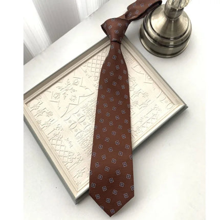 Stripes Squares Small Flowers Various Patterns Fashion Trends Daily Student Uniforms Accessories Ties Personalized Simplicity