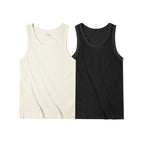 2pcs Beige Black / S